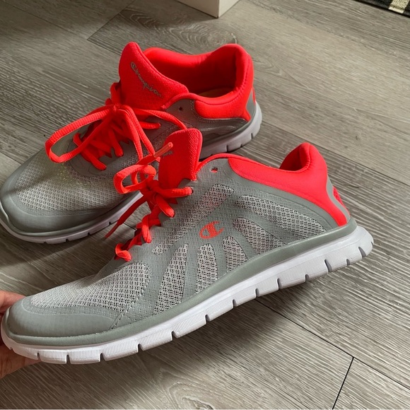 Champion Running Tennis Athletic Sneaker Shoes Lightweight Neon Coral Size 9 - Picture 3 of 7